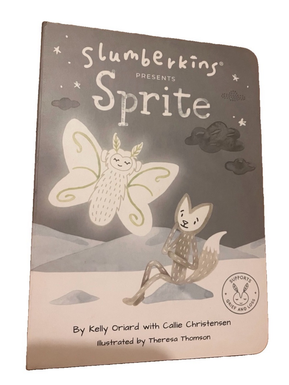 Slumberkins Presents Sprite Board Book Kelly Oriard Grief Loss Support Kids